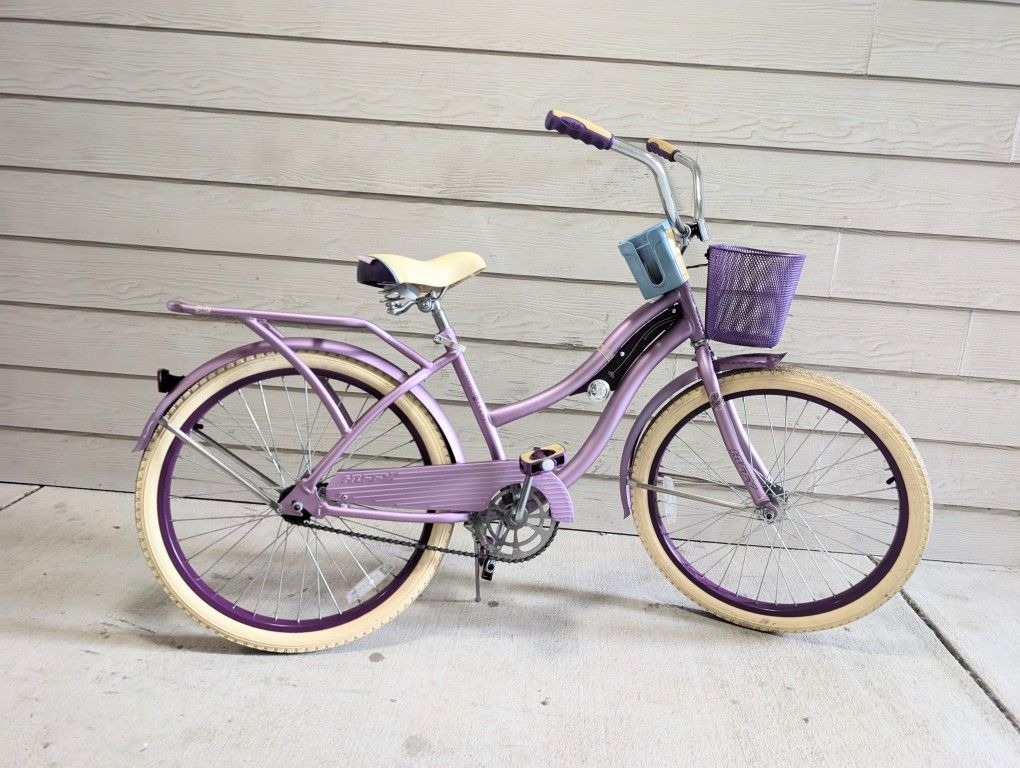 24 Inch Huffy Nel Lusso 24 Purple Purple Beach Cruiser Huffy