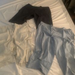 Three pairs of women’s capris for $5 total.  I would recommend for someone who is about size 12