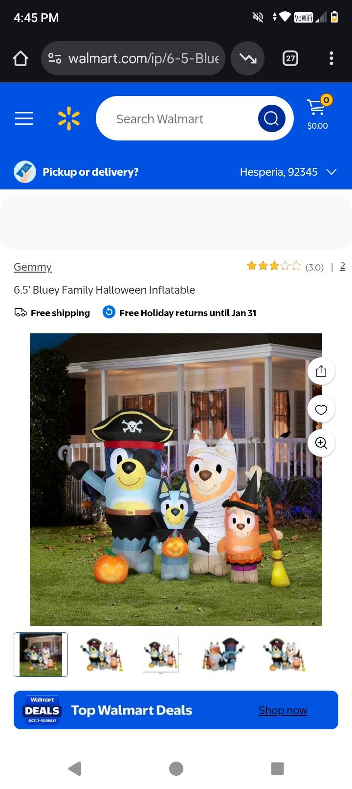 Bluey Halloween Inflatable