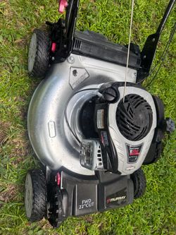 Lawn mower Murray started right up very good condition front wheel drive self propelled work great