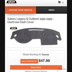 1999 Subaru Legacy Dashboard Cover 