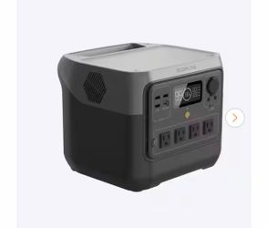 Ecoflo 800W Output/1600W Peak Push-Button Start Battery Generator RIVER 2 Pro, LFP Battery, Fast Charging for Outdoor, Camping