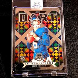 Jaxson Dart 2025 Mosaic Introductions Stained Glass NY GIANTS NFL