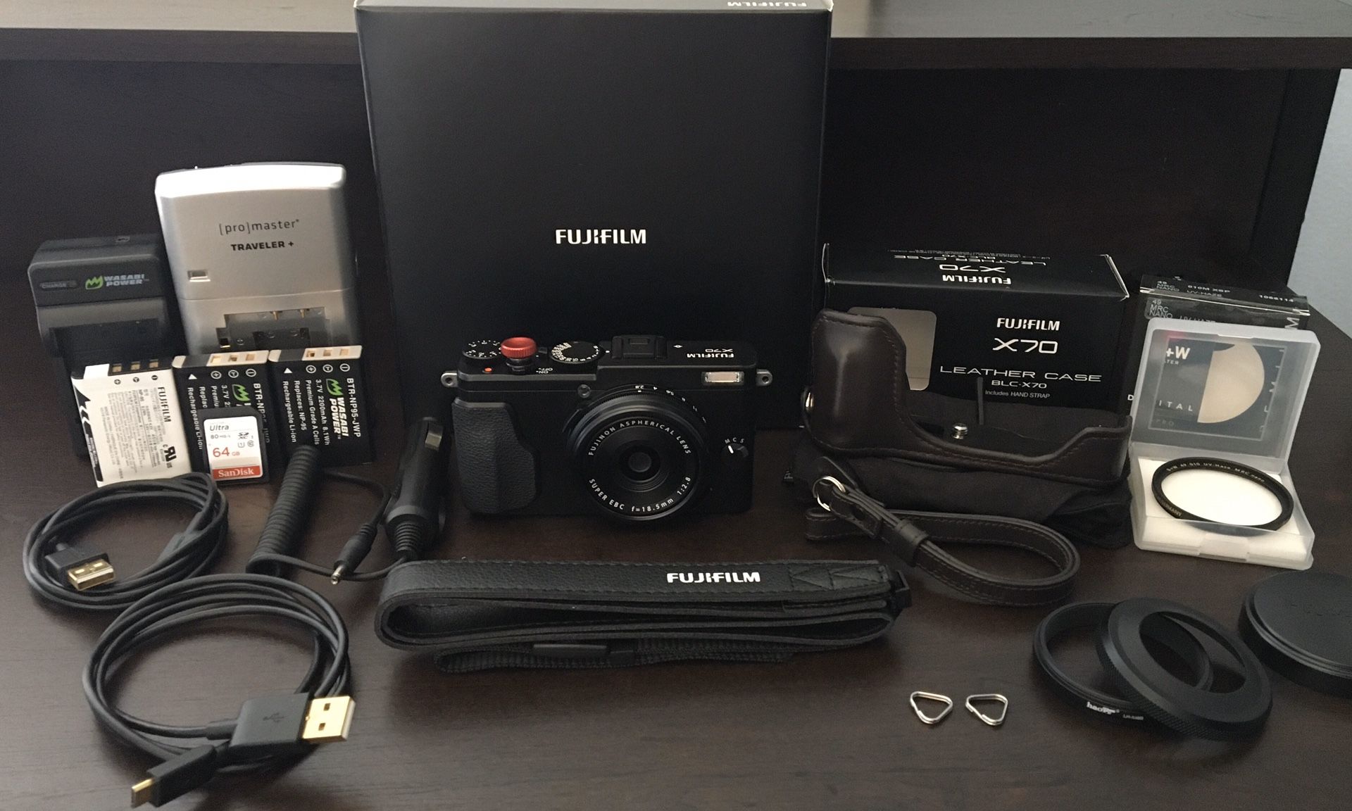 Fujifilm X70 16.3MP Digital Camera + Extras