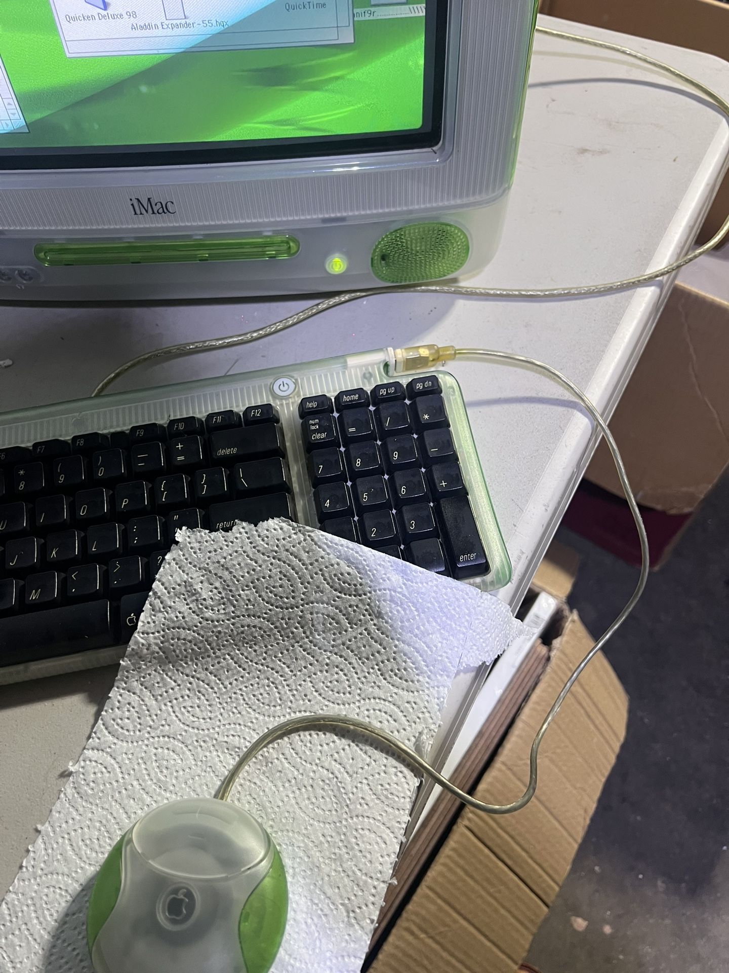 iMac APPLE IMAC G3 LIME KEYBOARD & MOUSE