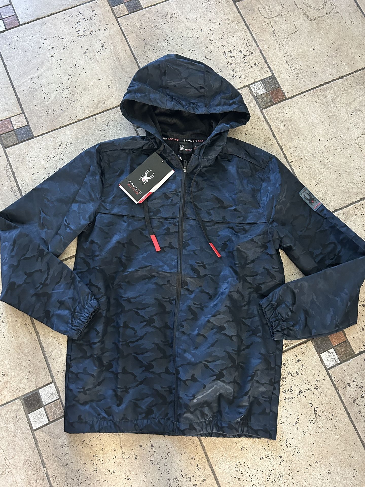 NWT Spyder men’s Active hoodie full zip jacket size S