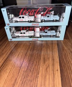 M2 Machines 2025 Auto Hauler Coca-Cola 1973 Chevy Cheyenne Super 30 set of 2 HTF
