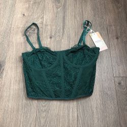 Women’s Green Corset Top