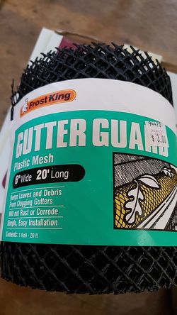 Frost king gutter guard plastic mesh