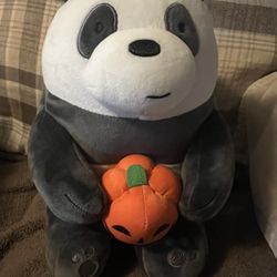 Panda  Halloween Plush Pumpkin Pusheen Plush  We Bare Bears 