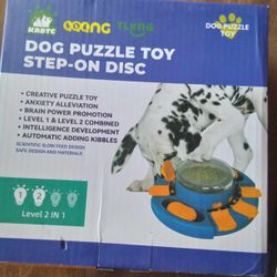 Dog Puzzle Toy Step On Disc Trainer