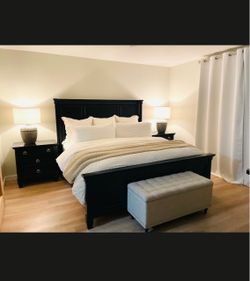 King Size Wood Bed ONLY