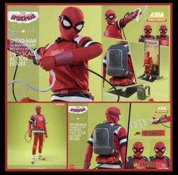 1/6 Hot Toys HONO STUDIO HS12 Spider‑Man Red Homemade Suit Figure