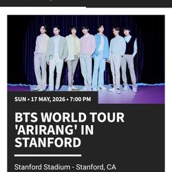 BTS Stanfors Tickets (2 Tickets)