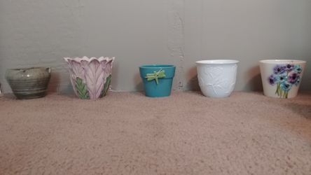 Lot of 21 Flower Pots! Centerpieces or Decoration!