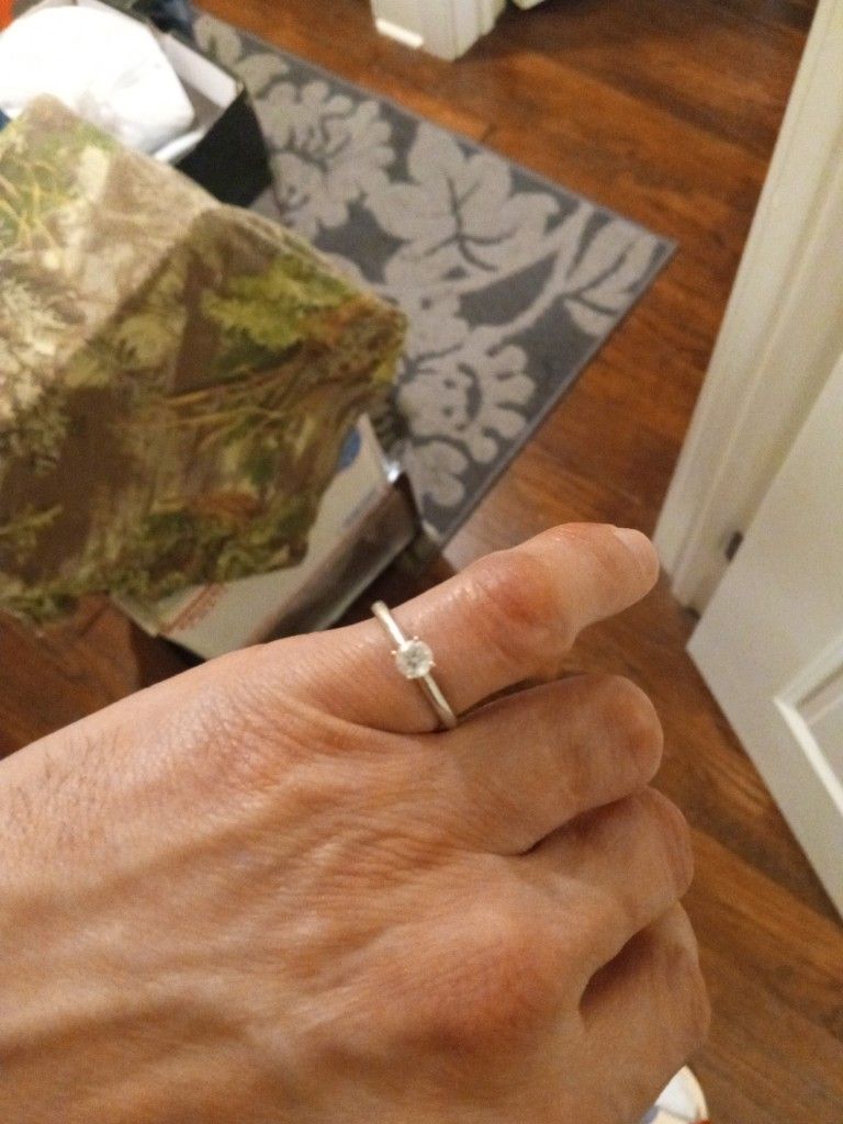 Engagement Ring 💍 10k White Gold I Qt