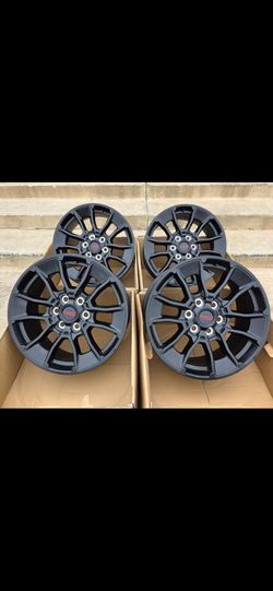 20" Toyota Tundra TRD  OEM matte black rims