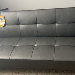 Faux Leather Futon