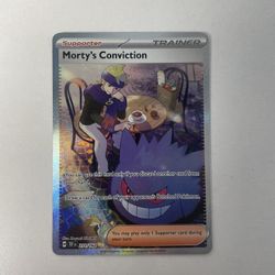 Pokemon Morty’s Conviction Special Illustration Rare 