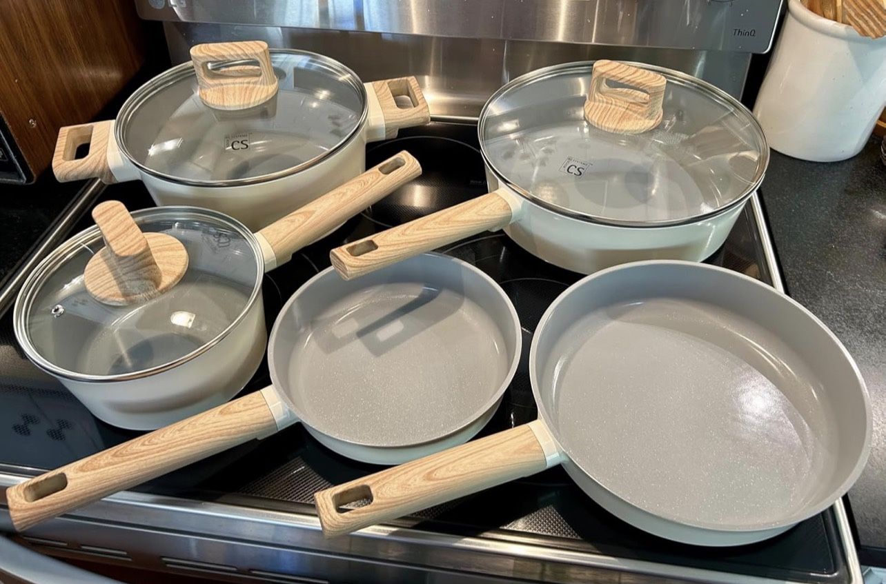 Ceramic Nonstick Pot & Pan Set