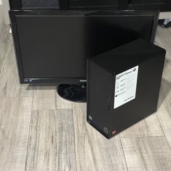 HP Ryzen Desktop CPU With Samsung Monitor & Win 11