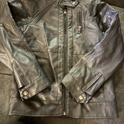 Pu Leather Boys Jacket Size 10