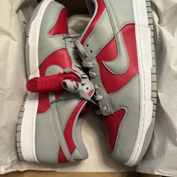 Nike Men’s Dunk Low Red & Silver (Size 13)