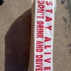 Bumper Sticker Vintage "Stay Alive Don't Drink And Drive"