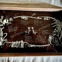 Bar serving tray wood glass Mexican fiesta nightclub party drink recipe 1920/30