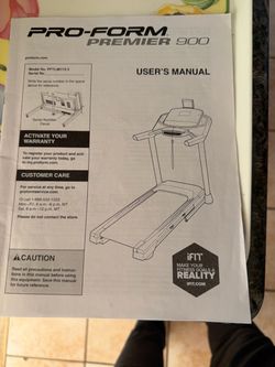 Pro Form Premier 900 treadmill, like new, selling cheap