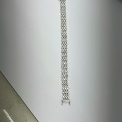 14k White Gold With Diamonds 7inc  13 Gr