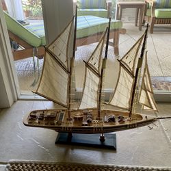Preowned decorative sailboat