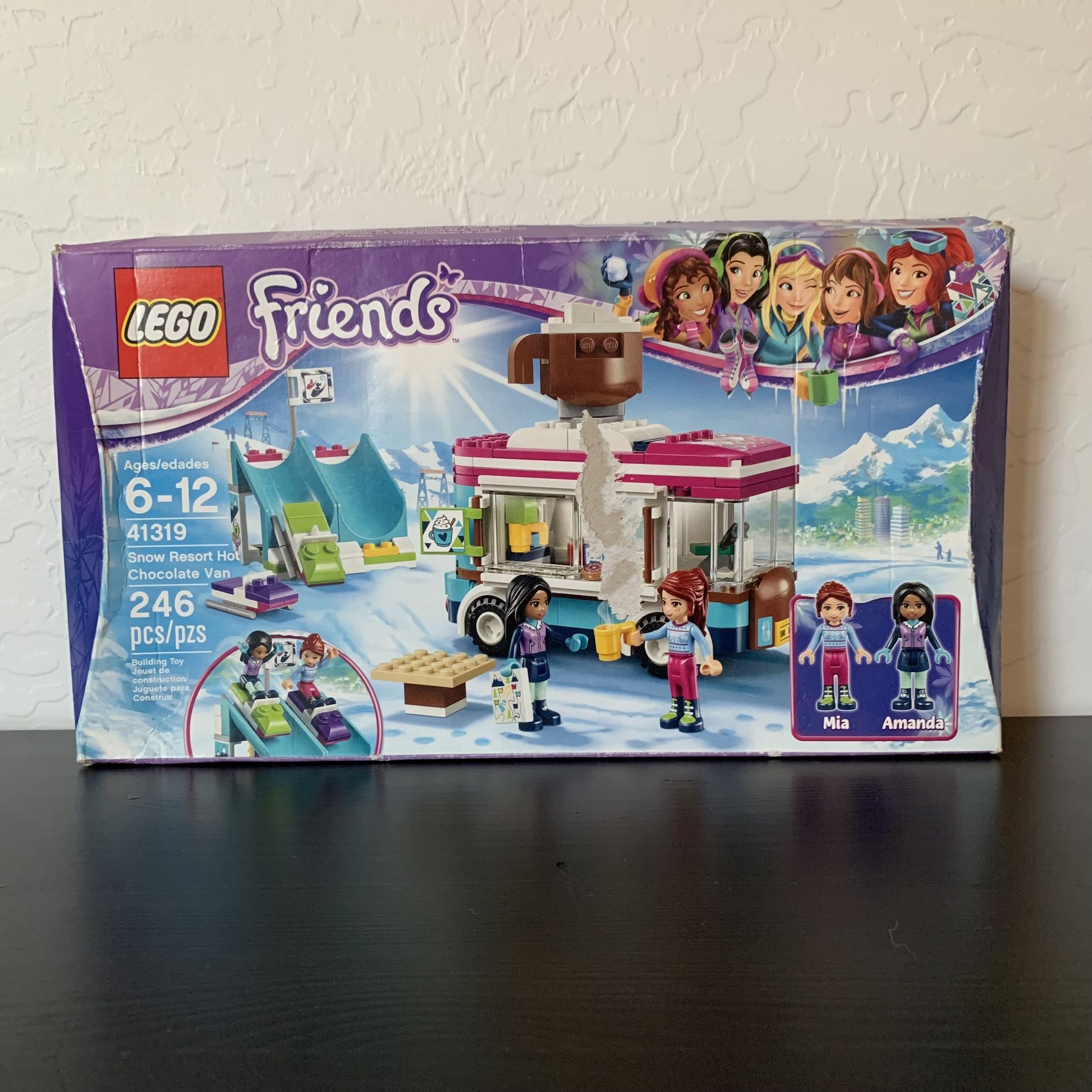 Collectible! Original LEGO Friends Snow Resort Hot Chocolate Van Set