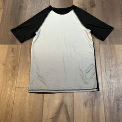 MAD Engine Big Kids Black and Gray Short Sleeve Raglan Tee (Size: 2X)