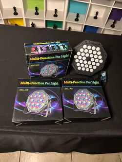 3 DJ Par Lights LED
