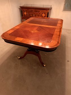 Vintage mahogany dining table and sideboard