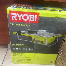 Ryobi, 7” Wet Tile Saw $99.99