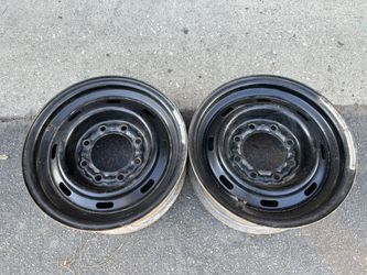 Two Stock Dodge steel 8 lug 16 inch rims Fits Ford, Chevy