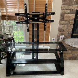 Glass Entertainment Center With Tv Stand
