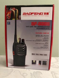 Baofeng BF-888S Two-Way Radios – 5W UHF Walkie Talkies – Brand New