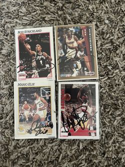 Vintage Portland Trail Blazers Autograph Basketball Cards Bundle