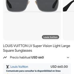 LOUIS VUITTON LV Super Vision Light Large Square Sunglasses 