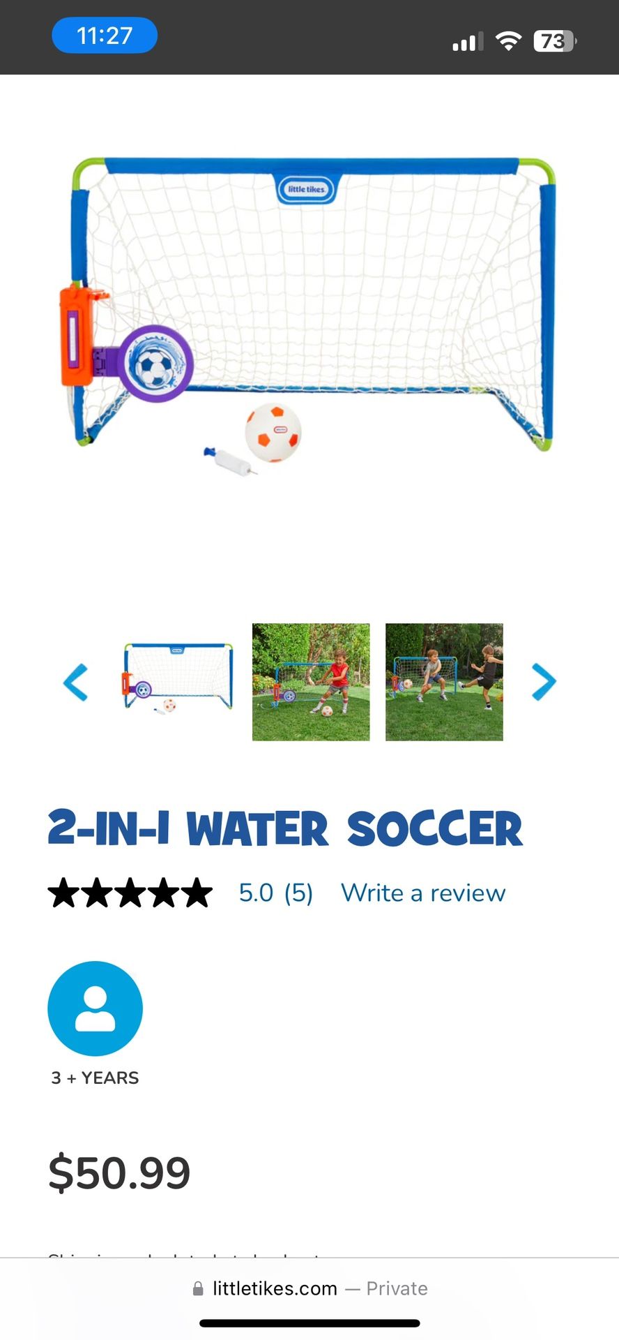 Soccer Water Game