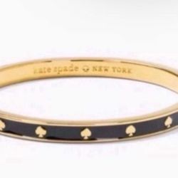 NEW KATE SPADE NEW YORK SPOT THE SPADE ENAMEL HINGED BANGLE
