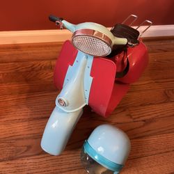 Scooter And Helmet Sized For American Girl Fill