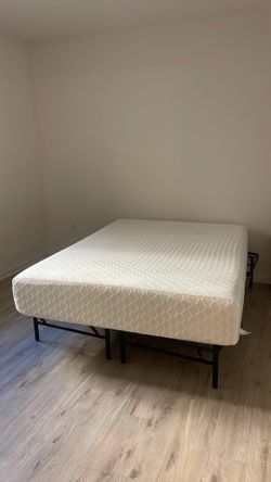 Queen Mattress + Bed Frame - 1 year old