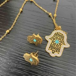 Gold Plated Jewelry Set 