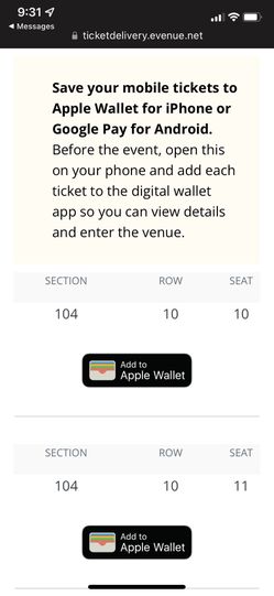 Miami Hurricanes Tickets +parking Pass