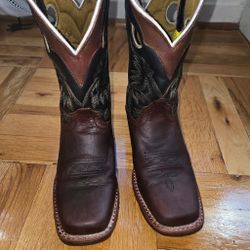 Dan Post Boots Square Toe Cowboy Casual Mid Calf Boots Youth 3.5