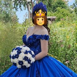 Royal Blue Quince Dress